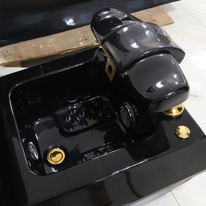 Hot Bán Sang Trọng Vàng <span class=keywords><strong>Massage</strong></span> Móng Chân Ghế Acrylic Cơ Sở Điện Xếp Cống Bơm Cho Tiệm Làm Móng Tay - Product Image 3