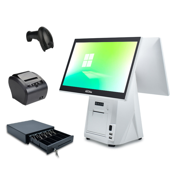 Supermarket 15.6 Inch Touch Screen Electronic Cash Register Pos Terminal