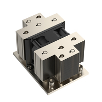 Refroidisseur de processeur de serveur COOLSERVER AM5 2UM87, 5 caloducs, dissipateur thermique, boîtier d'ordinateur 2U, fond en cuivre, TDP 185W, deux roulements à billes, 62CFM