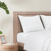 HONI Vente en gros de draps plats en coton satiné 200TC, qualité hôtelière de luxe, résistants aux plis, certifiés OEKO-TEX