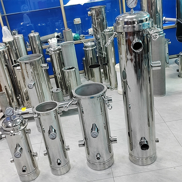 Stainless Steel Industrial Bag Filter with Pressure Vessel and 5um Nylon Bag