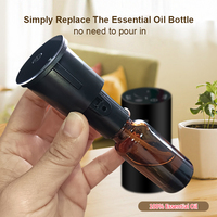 Diffuseur d'huiles essentielles portable sans eau, fonctionne sur piles et type-C, pour voiture et bureau, super silencieux, capacité de 10 à 50 ml, purificateur d'air