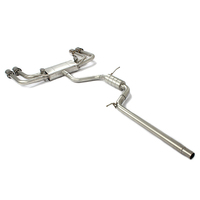 Pour Audi A3 1.4T 1.8T 2.0T 2014-2019, tuyau d'échappement de voiture en acier inoxydable, embouts d'échappement quadruple, échappement catback