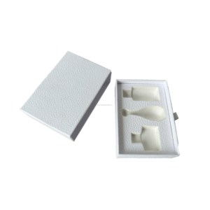 กล่องกระดาษแข็งสีขาวพิมพ์ลายนูนแบบกำหนดเอง เป็นมิตรกับสิ่งแวดล้อม พร้อมฟองน้ำสำหรับน้ำ<span class=keywords><strong>หอม</strong></span> ครีมทาหน้า ของขวัญงานแต่งงาน กล่องเครื่องสำอางทรงเพรียวบาง - Product Image 2