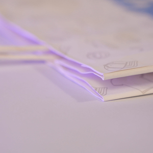 ถุงกระดาษคราฟท์พิมพ์ลายตามสั่ง สีขาว เคลือบฟิล์ม ปั๊มนูน/ปั๊มจม ราคาโรงงาน ของใหม่ - Product Image 2