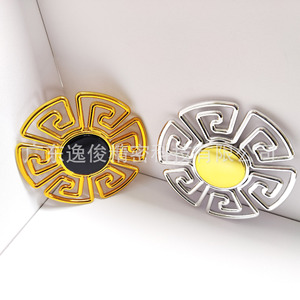 Hollowed Out <b>Sofa</b> Decorative Buckle 135mm Diameter Plastic Modern Design <b>Gold</b> Silver Color Furniture Hardware Accessory - Product Image 1