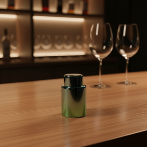 Ensemble de 2 bouchons à vin sous vide Vacare, accessoires de bar, design de Noël, conserve la fraîcheur jusqu'à 30 jours, 100% étanche, écologique - Product Image 1