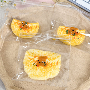 New Realistic 9cm Scallion-Flavored Egg Dumplings Silicone <b>Squishy</b> Toy Lovely Design Stress Relief Gift for Kids 5 7 Years - Product Image 3