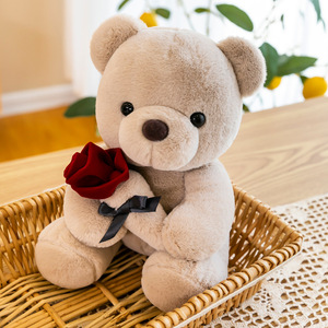 Ours en peluche personnalisé en coton PP doux avec logo, animal en peluche, cadeau promotionnel, certifié EN71 CE, usine OEM - Product Image 5