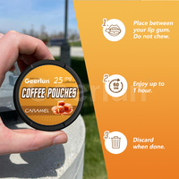 Pochettes de concentration nootropique au goût personnalisé avec 50 mg de caféine, vitamine B12, L-théanine, café, pochettes énergétiques pour la clarté