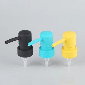 Pompe à lotion en plastique noir givré, <span class=keywords><strong>TPE</strong></span>, 28/400 410 - Product Image 1