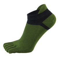 YUELI Protection tube court pour homme à cinq doigts et chaussettes basses en maille printemps et été