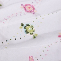 Vêtements pour filles, nouveaux, directement de l'usine, tricot, sequins, broderie, dentelle en maille