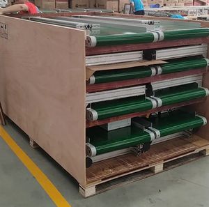 Toshine kaynağı Pu hazne ayarlanabilir yükseklik otomatik düz gübre sonsuz Coveyor küçük sistem köşe bantlı konveyör - Product Image 6