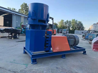 Granulateur à matrice plate haute productivité pour coton, déchets végétaux, herbes, chanvre, bois et sciure de bois, compatible diesel