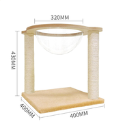 En gros : Arbre à chat avec griffoir, lit pour chat capsule spatiale, maison pour chat transparente et arbre à chat intégré, articles pour chats