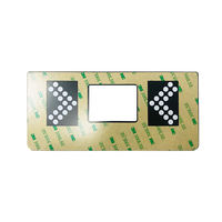 Plaque de protection en verre trempé découpée sur mesure de grande taille avec trous pré-percés et adhésif