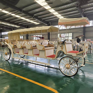 Chariot de balade électrique en forme de citrouille, orné, style Cendrillon, pour mariage, avec accents dorés et structure en fer forgé, pour la décoration d'événements - Product Image 5