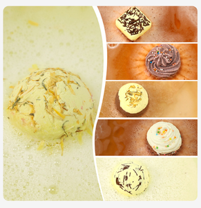 Bombes <span class=keywords><strong>de</strong></span> bain moussantes en forme <span class=keywords><strong>de</strong></span> gâteau au chocolat LovSens, <span class=keywords><strong>sel</strong></span> <span class=keywords><strong>de</strong></span> bain aromatique, boules effervescentes, coffret cadeau souvenir <span class=keywords><strong>de</strong></span> vacances - Product Image 5