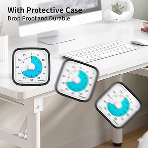 Minuteur visuel portable OEM Yunbaoit 60 minutes silencieux pour enfants, idéal pour l'étude, la cuisine, le bureau, avec compte à rebours Google - Product Image 6