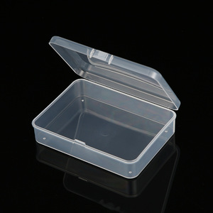 Rectangular Transparent PP Plastic Storage Box With Lid Small Desktop Organizer For Jewelry Socks Remote Control Shoes Underwear - Product Image 2