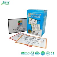 Jeu de cartes flash de multiplication personnalisé pour enfants de 7 ans et plus, étanche et durable