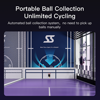 Machine à balles de pickleball automatique portable avec commande à distance APP pour entraînement et pratique