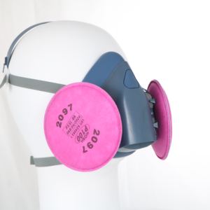 2097 Filter partikulat tingkat Nuisance organik bantuan uap Hepa P100 penggunaan 6200 7502 masker Gas Respirator dapat digunakan kembali 3 tahun kedaluwarsa - Product Image 5