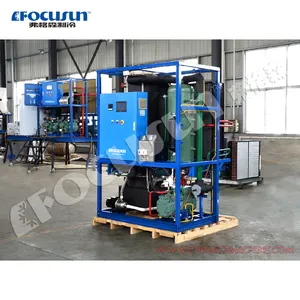 Máquina de gelo industrial focusun, capacidade de produção diária de 3000 kg