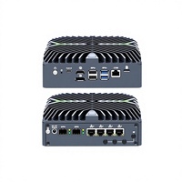Mini PC sans ventilateur N3261, double ports réseau, 8 Go de RAM, 128 Go de stockage, processeur Intel Core I3/i5/i7, ordinateur industriel compact