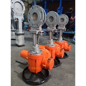 Vanne à opercule électrique PZ973H 10C DN1000, type marche/arrêt, pour coupure de boue - Product Image 1
