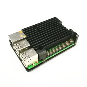 עבור פטל פאי 4 דגם B 3b + מארז אלומיניום עם מעטפת מתכת מאוורר קירור כפול קירור עבור rpi raspberry פאי 4b 3b + דגם - Product Image 6