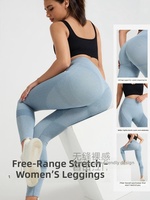 Leggings de yoga taille haute sans coutures pour femme, effet galbant fessier, en nylon et élasthanne, anti-transpiration, best-seller