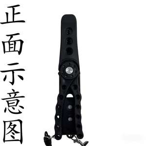 Pince à poisson en plastique Ztc581 noire, outil multifonctionnel pour enlever les leurres de pêche en eau douce - Product Image 5