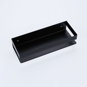 Toilet <strong>Shelf</strong> Wall <strong>Suction</strong> Type Matte Black Non Perforated <strong>Bathroom</strong> Storage Holder <strong>Shelf</strong> - Product Image 4