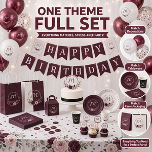 Ensemble de fournitures pour fête d'<span class=keywords><strong>anniversaire</strong></span> sur le thème des événements, en plastique personnalisé, décorations, vaisselle, sacs cadeaux, autocollants, vente en gros - Product Image 4