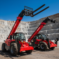 18m Geländegängiger Teleskoplader 4x4 Radantrieb Teleskoparm-Handler 4000KG Tragfähigkeit Cummins-Motor Hochwertige Konstruktion