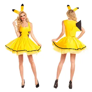Halloween cosplay costume for adult dress women factory wholesale anime cosplay Party Game Costumes Dresses With Headwear