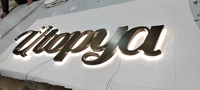 Enseignes commerciales 3D LED personnalisées pour voitures et hôpitaux, signalétique extérieure avec logo, indice d'étanchéité IP65, lettres LED autoportantes/murales