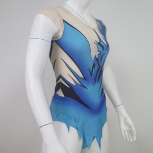 <span class=keywords><strong>Justaucorps</strong></span> de gymnastique pour femmes dégradé violet personnalisé <span class=keywords><strong>avec</strong></span> jupe et strass - Product Image 1