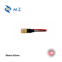 Module laser rouge à point compact de haute précision, mini taille, 6 mm, 635 nm, 0,5 mW, 1 mW, 5 mW, 10 mW, faible puissance, pour le positionnement