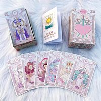 Ensemble de divination Pastel Arcana, cartes de tarot au design esthétique, tarot moderne pour les sorcières, pour les débutants et les lecteurs expérimentés