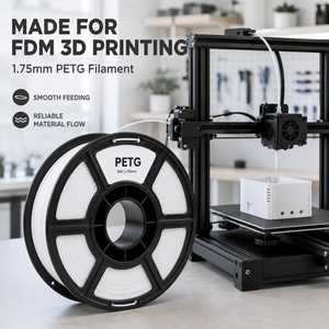 Filament PETG 1,75 mm 1 kg Blanc Solide pour Imprimantes 3D FDM - Product Image 3