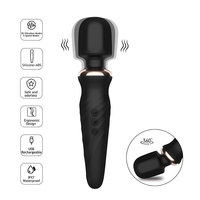 Vibrateur personnel puissant et rechargeable en silicone, type baguette AV, pour massage corporel