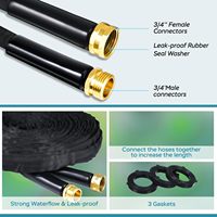 Tuyau d'arrosage de jardin en tissu non extensible amélioré, résistant aux intempéries, vente en gros à prix abordable