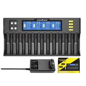 BSSY LiitoKala Lii-S12 8 18650 21700 26650 9Vバッテリー充電器LCD 1.2V 3.8V 3.2V 3.7V 26700 20700 18350 NiMH/CD AA AAA - Product Image 1