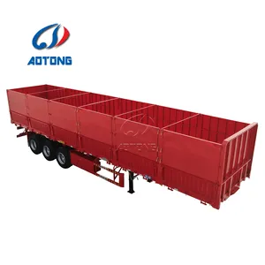 Factory price 50 ton side wall semi trailer / cargo semi trailer for truck tractor