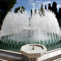 Fontaine musicale dansante durable pour piscine, avec lumières LED colorées, pour la décoration extérieure des paysages – Vente directe usine