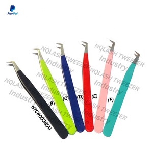 Nouveaux fabricants vente en gros en acier inoxydable pince à cils colorée outils de levage de cils ciseaux à ressort - Product Image 2