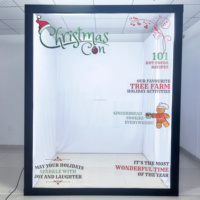 Boîte photo pour événements 6,5x7,5 pieds, cabine photo magazine personnalisée, stand walk-in avec éclairage LED, pour anniversaire, mariage, fête prénuptiale, capacité de charge 35 kg